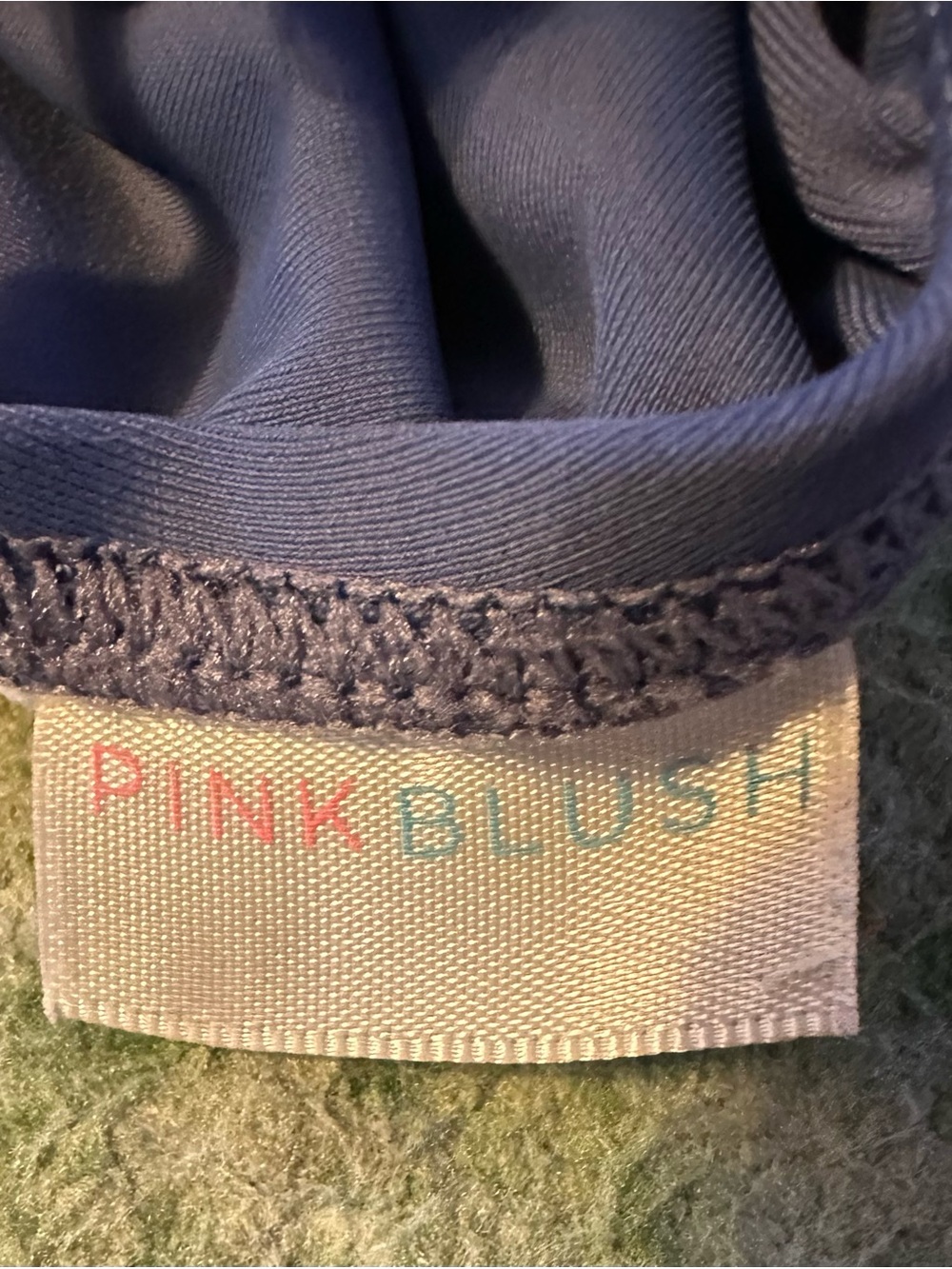 PINKBLUSH Maternity Bathing Suit. Ruffle Strap OnePiece.Periwinkle Blue.EUC (M) - Picture 5 of 10